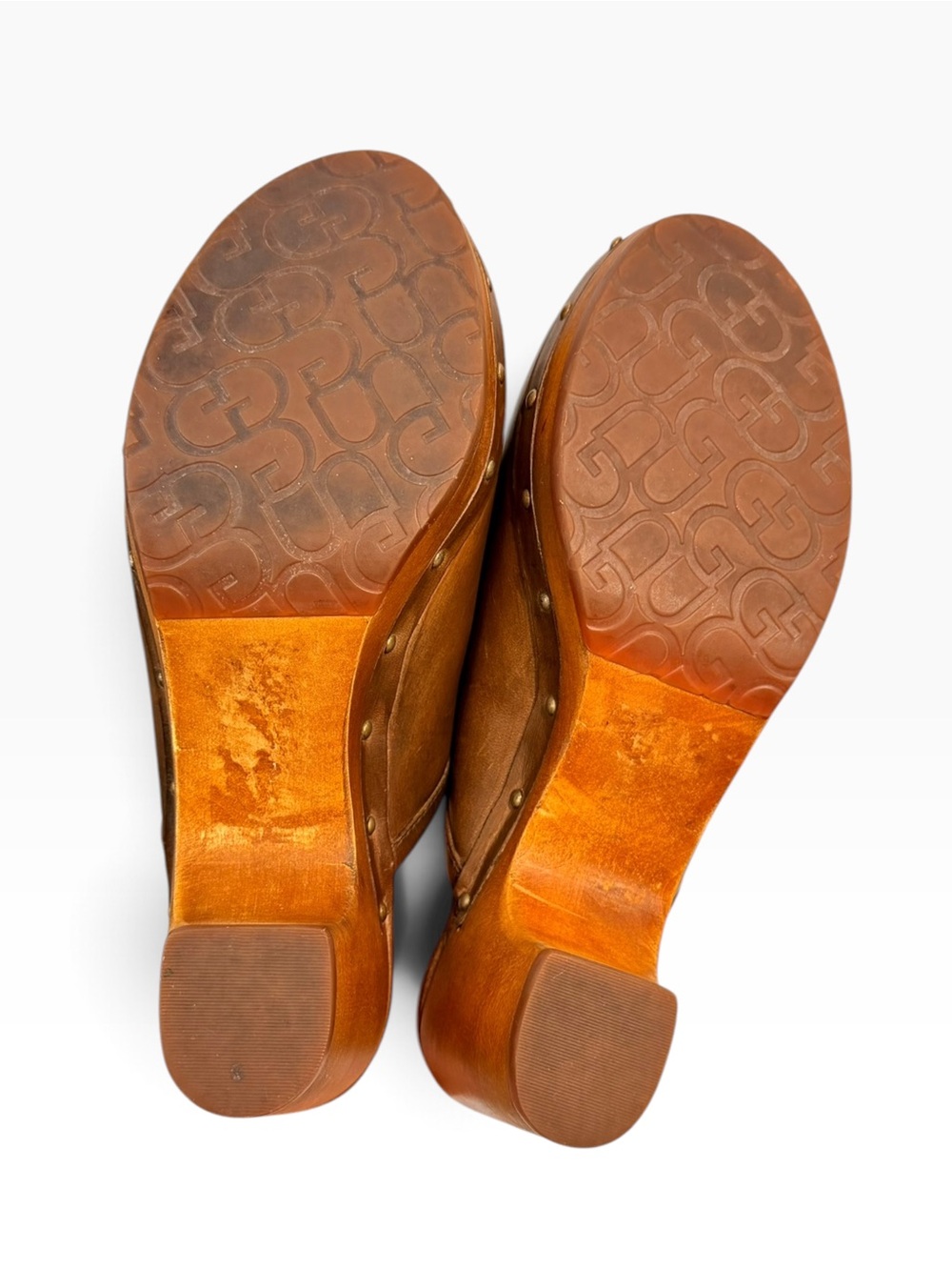 ๐ UGG Sin 1951 Leather Wooden Clogs โ Brown, Size 7 - Picture 10 of 10